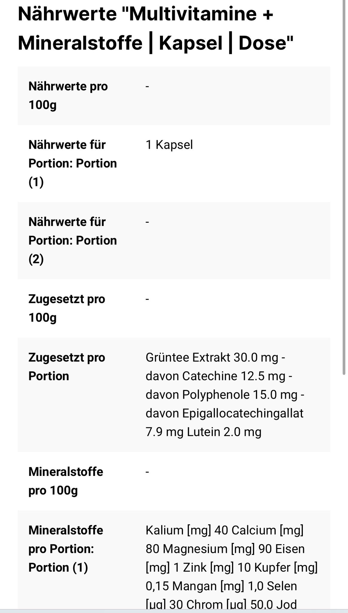 Faster Nutrition Multivitamin Complex